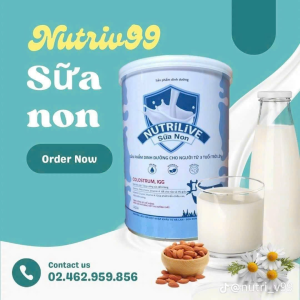 2 lon Sữa Non kháng thể Nutrilive